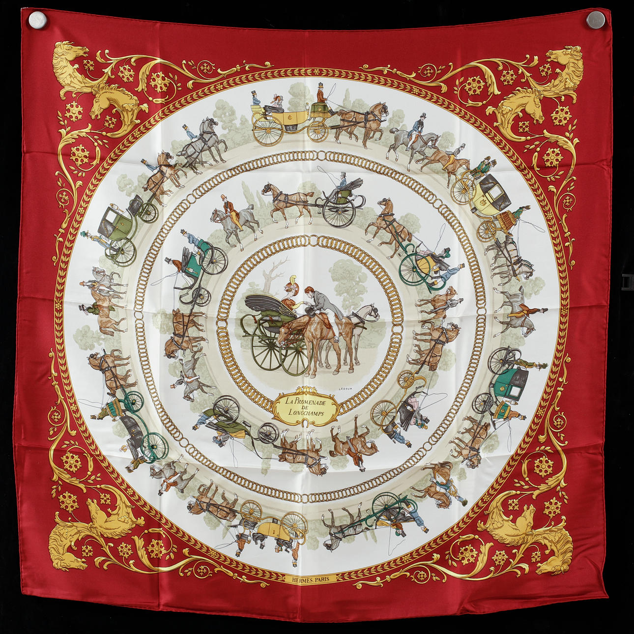 SCARF, Hermès, "Promenade de longchamps".