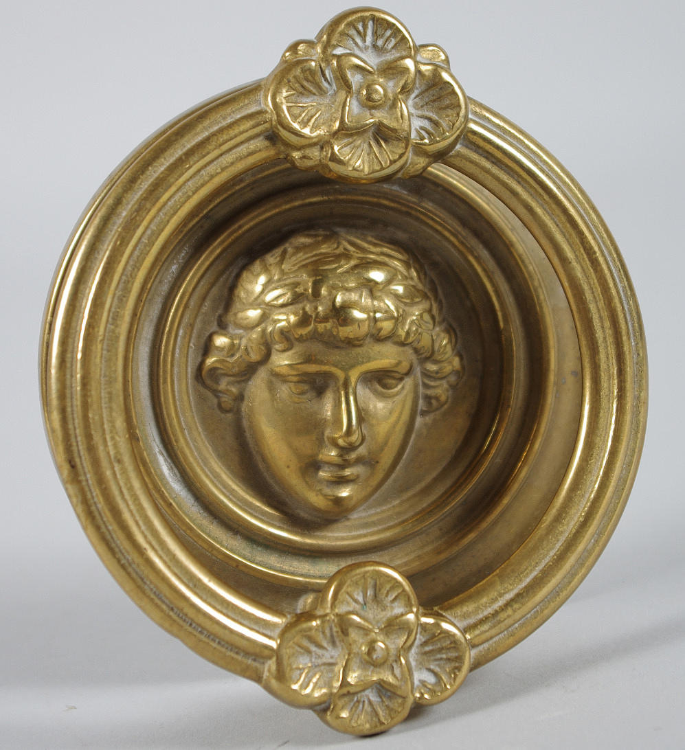 DÖRRKLÄPP, mässing, 1900-tal.