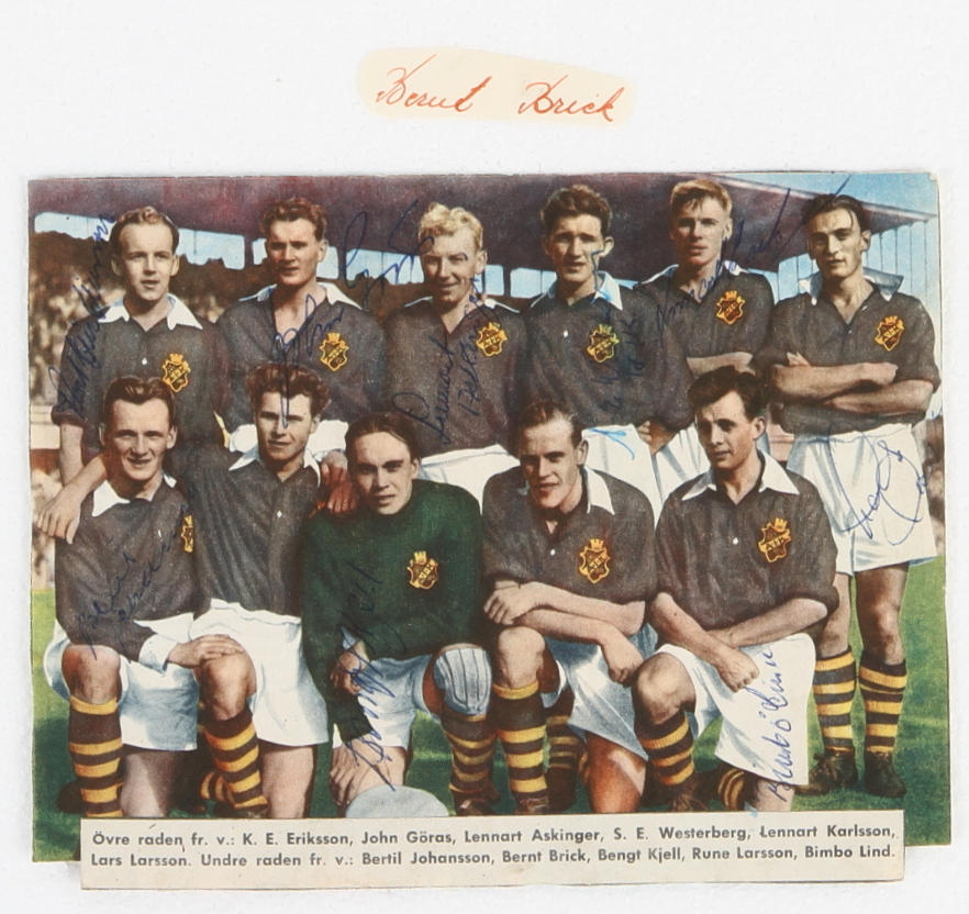 AUTOGRAFER, fotboll, AIK 1952-53.