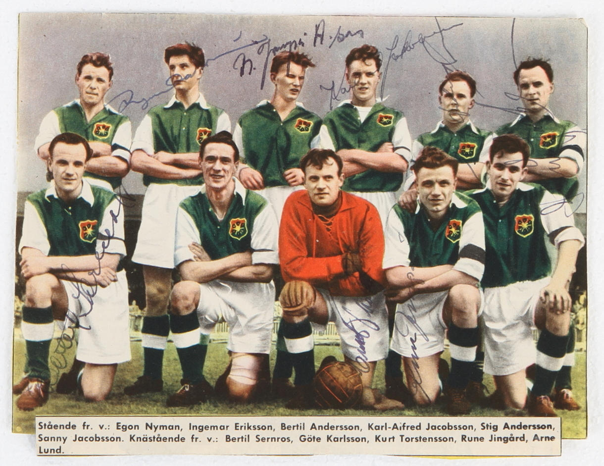 AUTOGRAFER, fotboll, GAIS 1951-52.