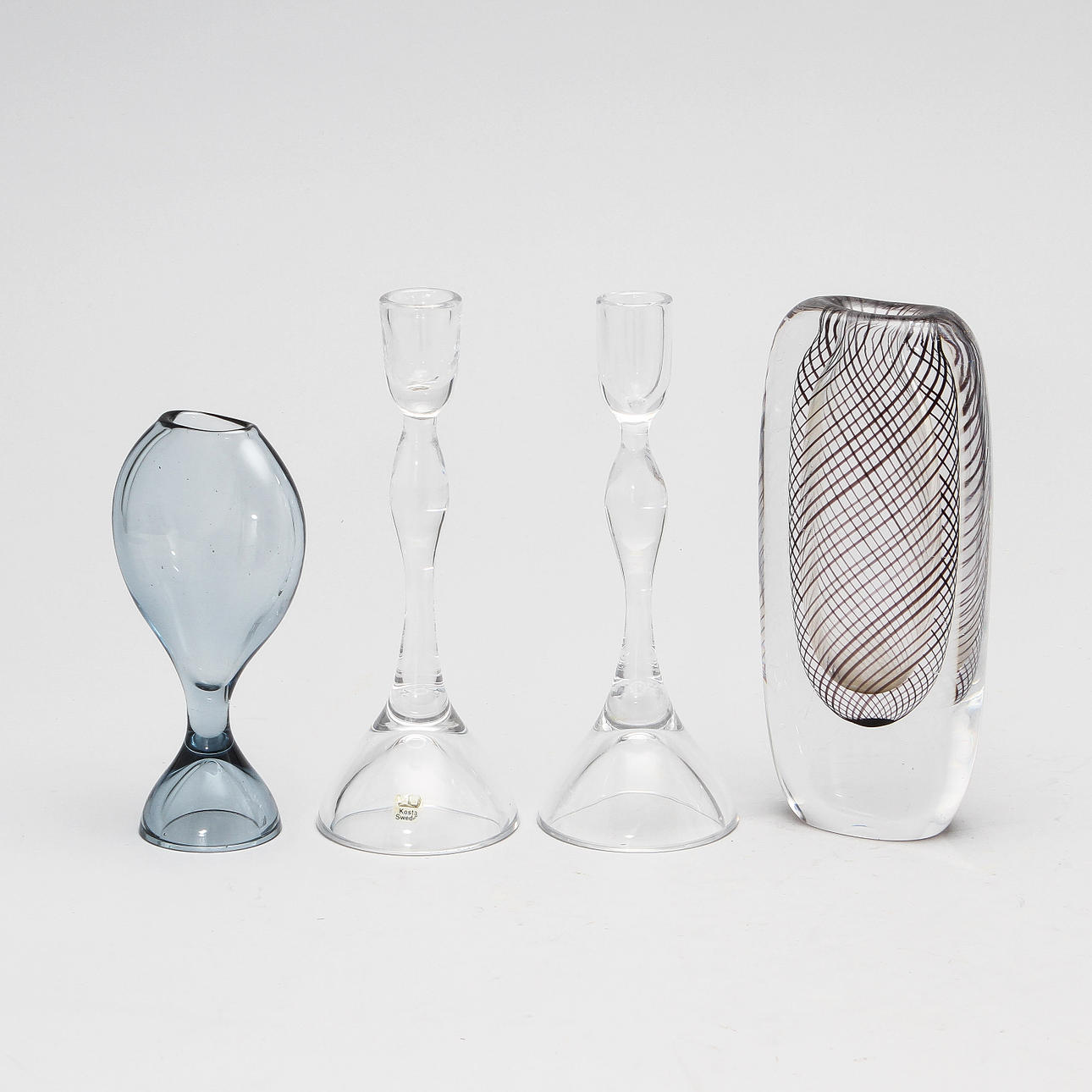 GLAS, 4 delar, Vicke Lindstrand, Kosta.