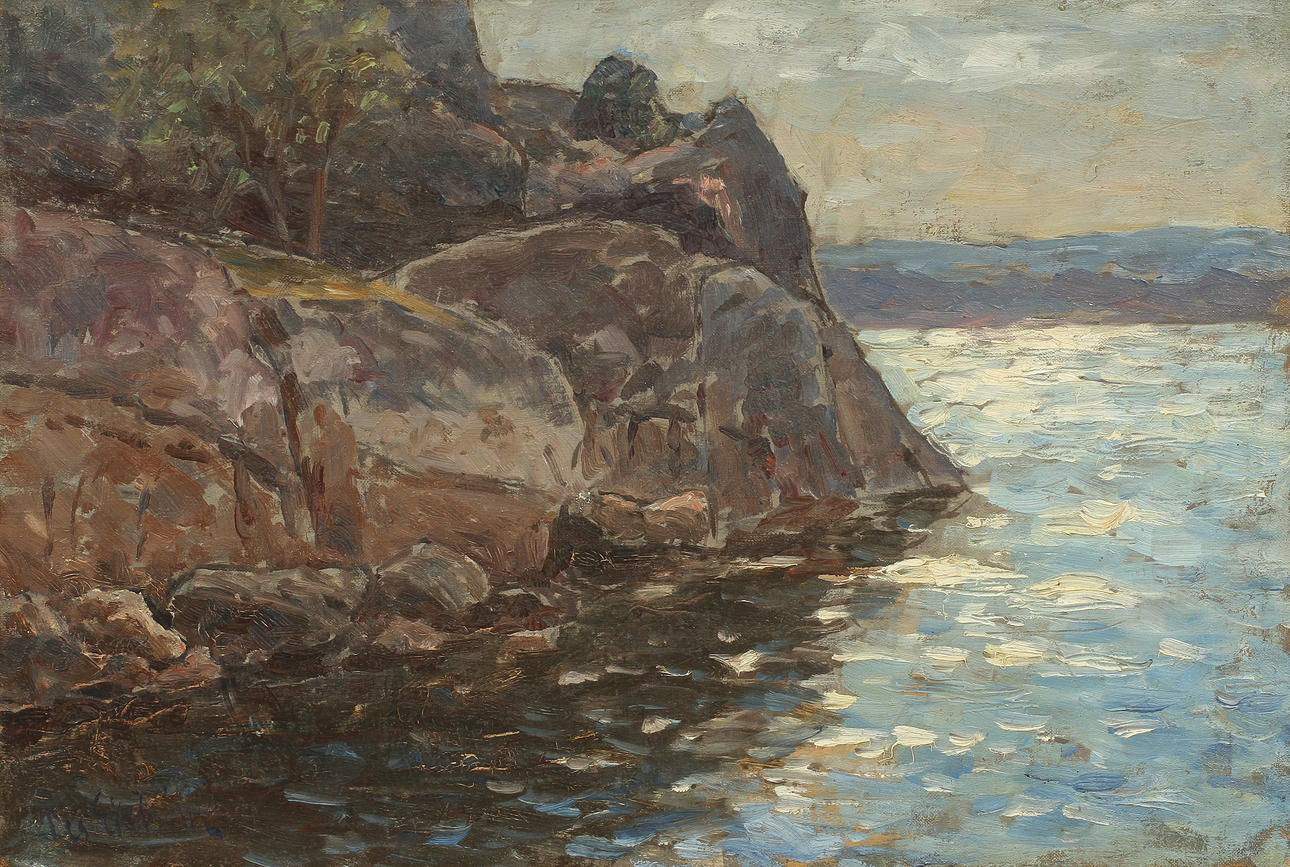 PER EKSTRÖM. Olja på duk, signerad.