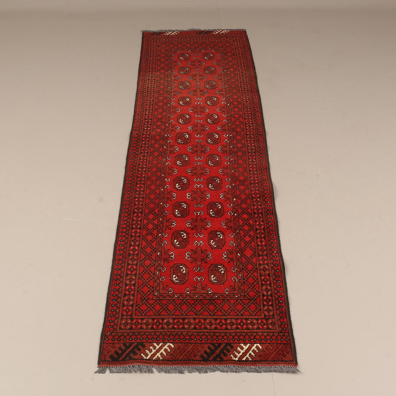 GALLERY MAT, Afghan, approx. 285 x 79 cm.