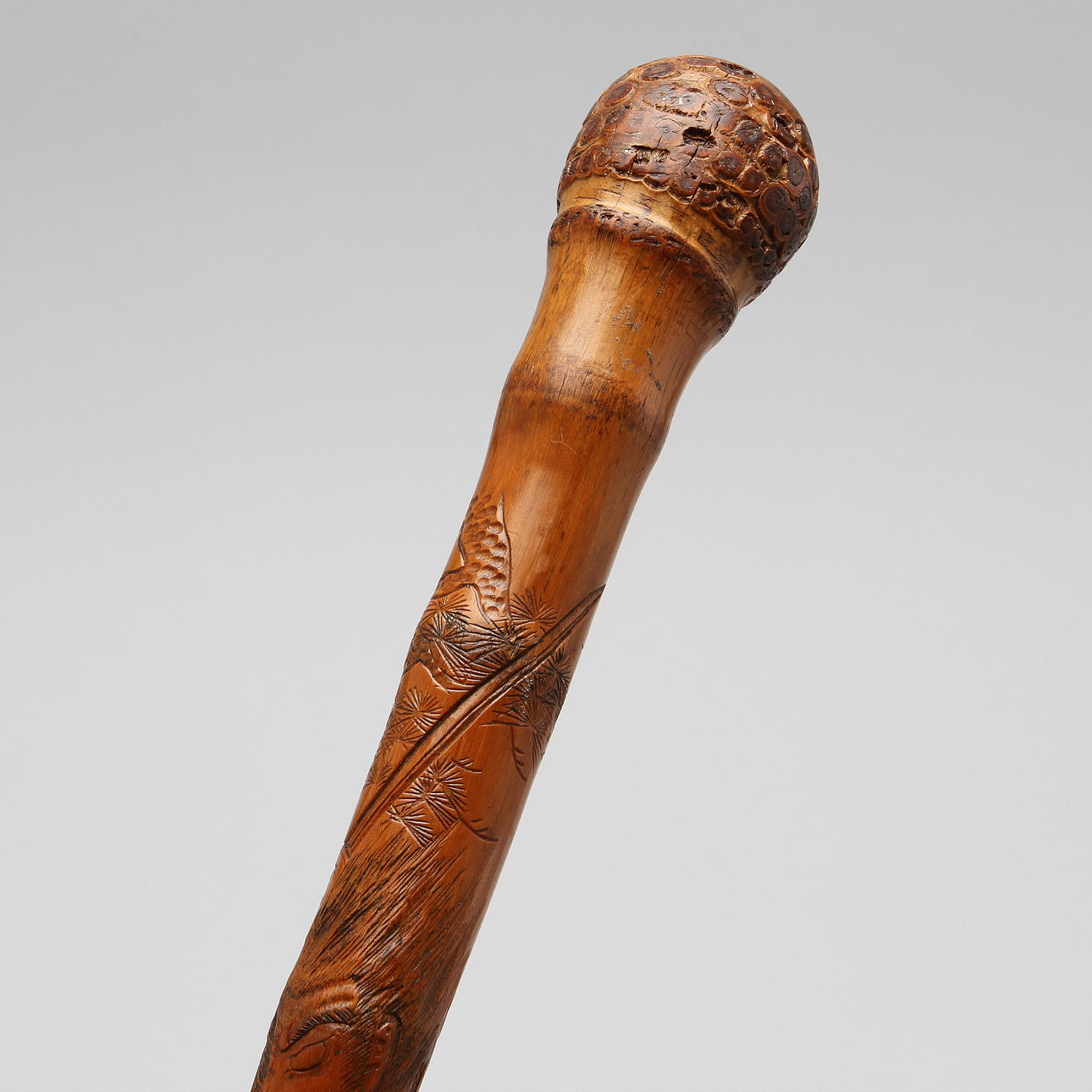 KÄPP, bambu, Japan, 1800/1900-tal.