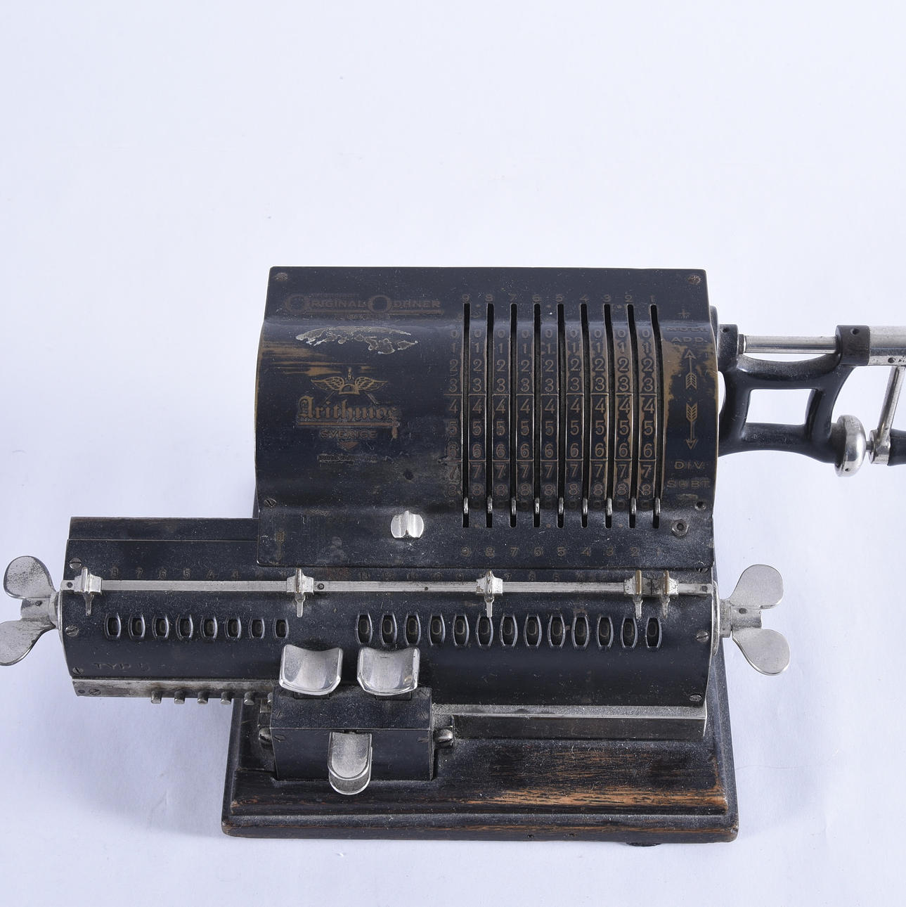 ARITHMOMETER/RÄKNESNURRA, Original-Odhner.