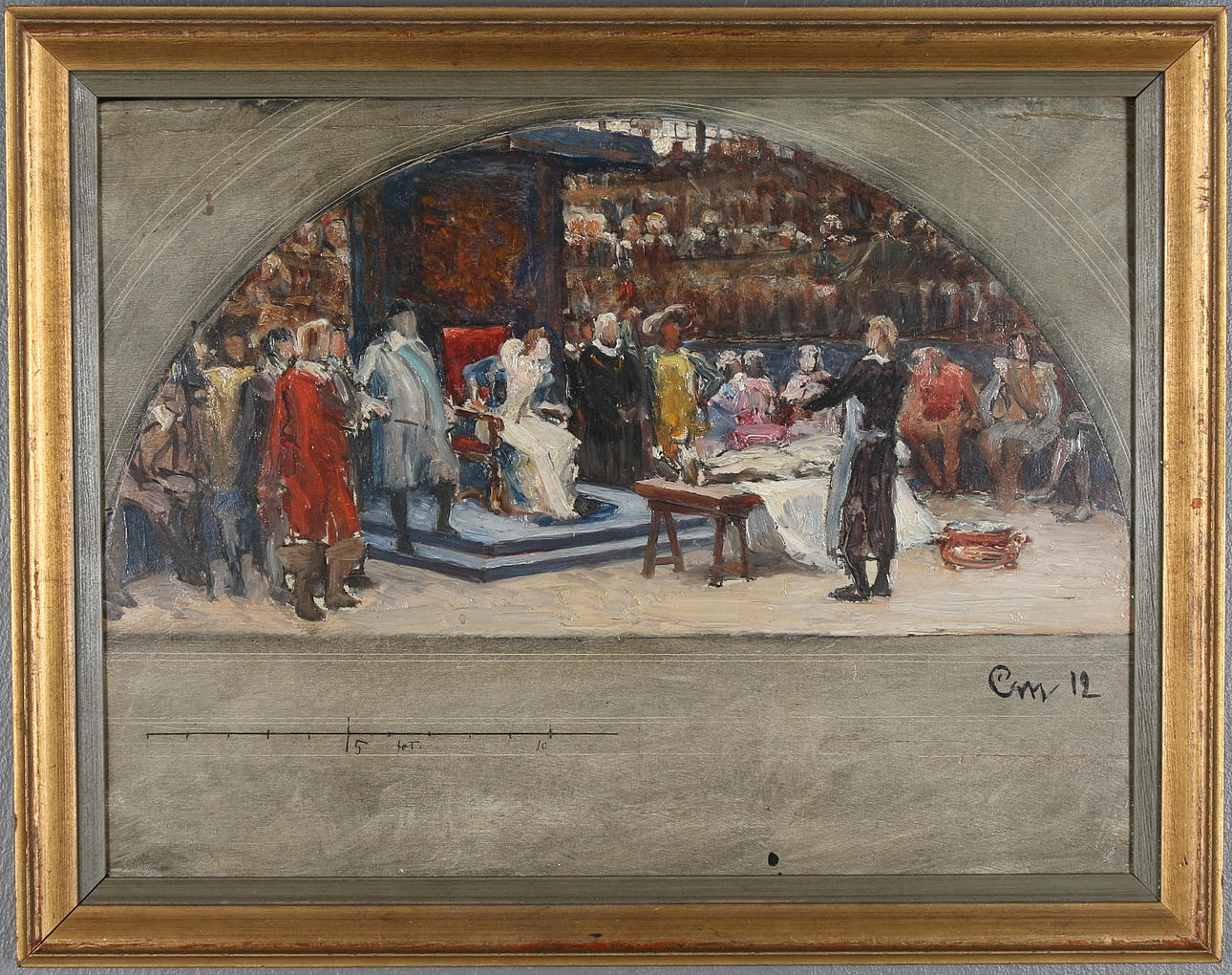 GUSTAF CEDERSTRÖM. Olja på panel, monogramsignerad CM och daterad 1912.