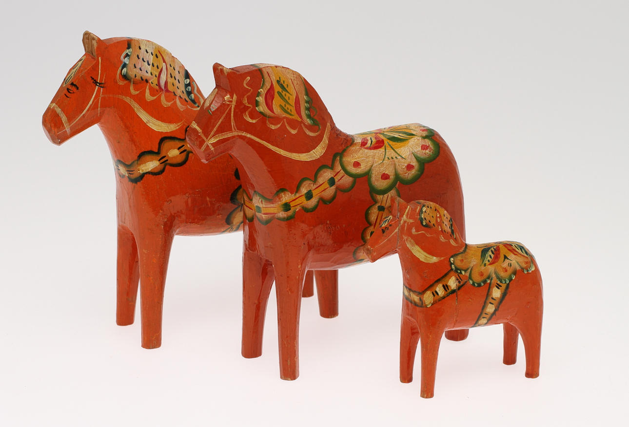 DALAHÄSTAR, 3 st, 1900-tal.