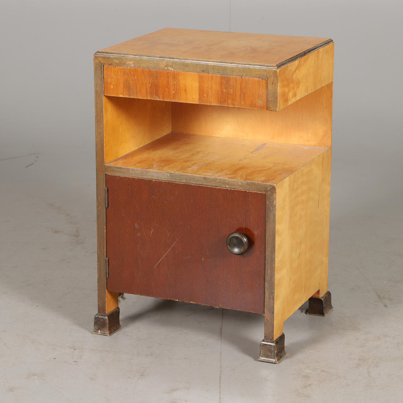 SÄNGBORD, björk, art deco.