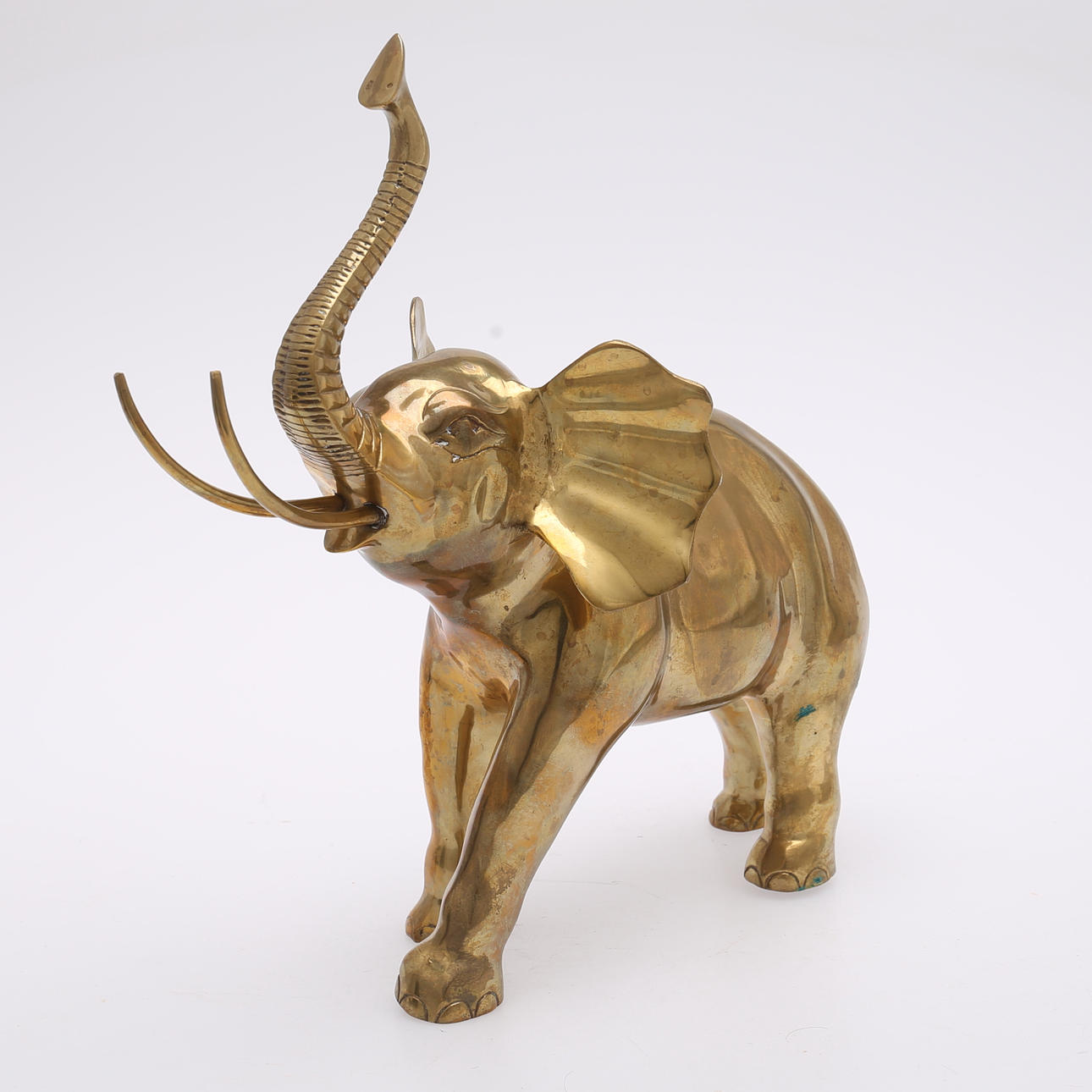 FIGUR, Elefant, Messing, 20. Jahrhundert.