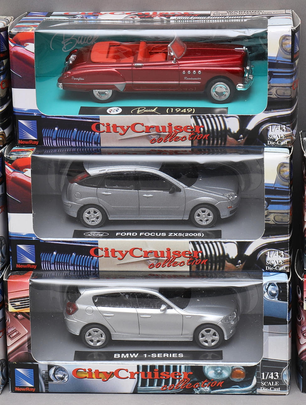 TOY CARS 11 pcs, City Cruiser Collection, Newray, in cardboard box