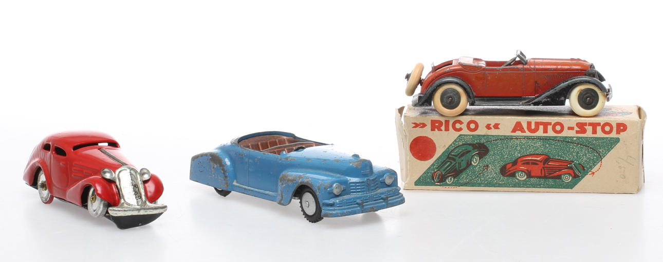 MODELLBILAR MERCURY, TOOTSIE-TOY, RICO delvis originalkartong.