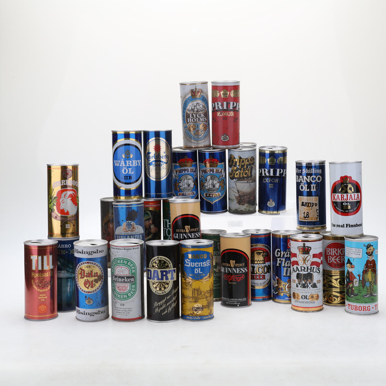 ÖLBURKAR, samling,31 st,1900-tal.