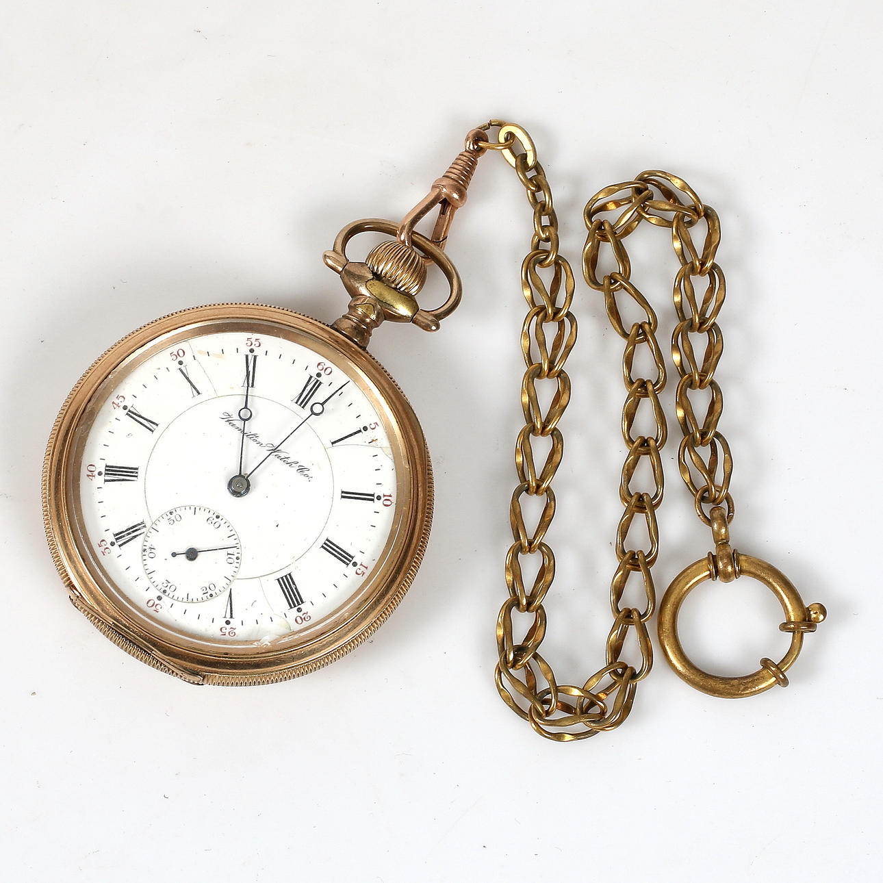 POCKET WATCH, Double, Hamilton Watch Co. 18 / 1900s.