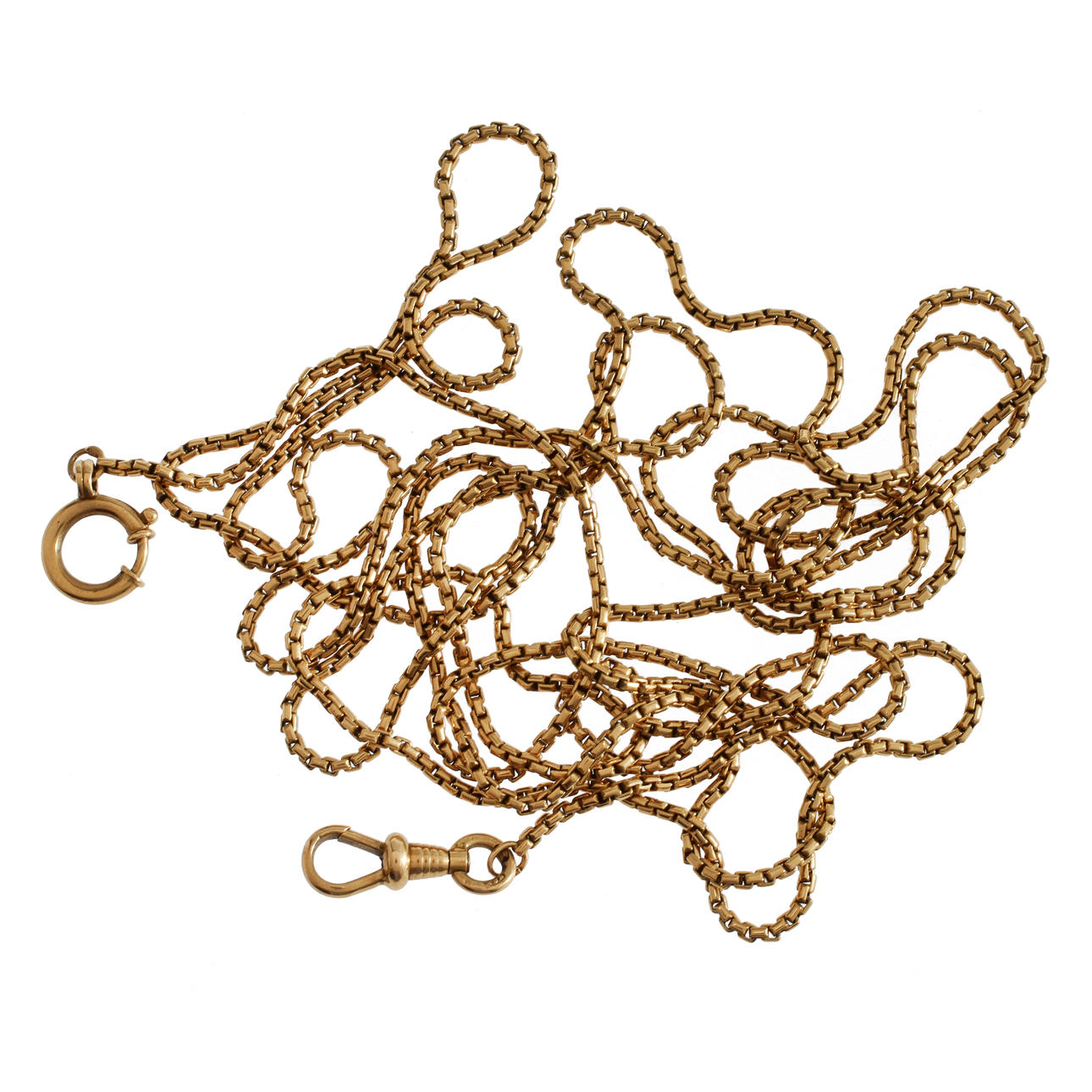 KLOCK/LORNJETTKEDJA, 18k, 35,2g.