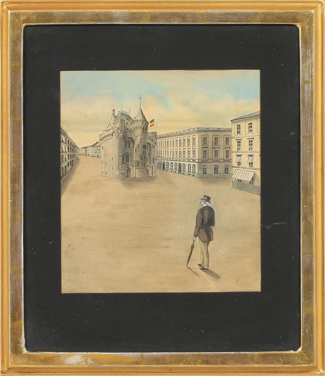 OKÄND KONSTNÄR. Akvarell.Ej signerad.