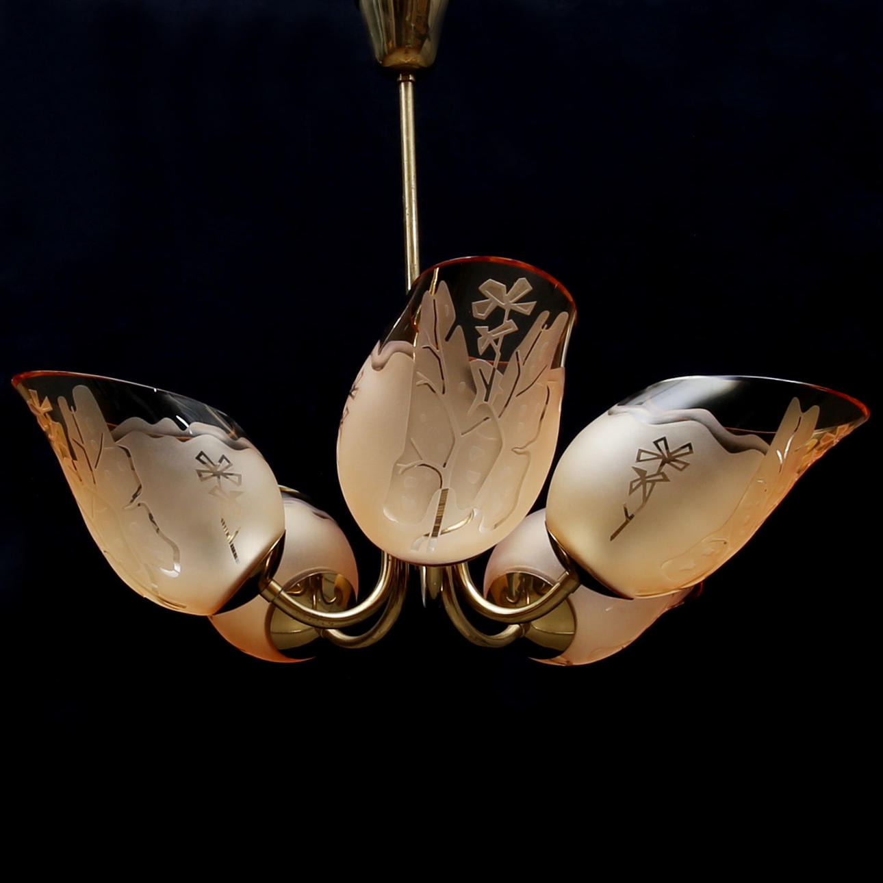 BO NOTINI, Ceiling lamp, Glössner, 1940/50s.