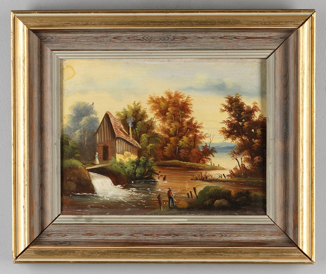 OKÄND KONSTNÄR. Landskapsmotiv, 2 st, olja på duk, osignerade.