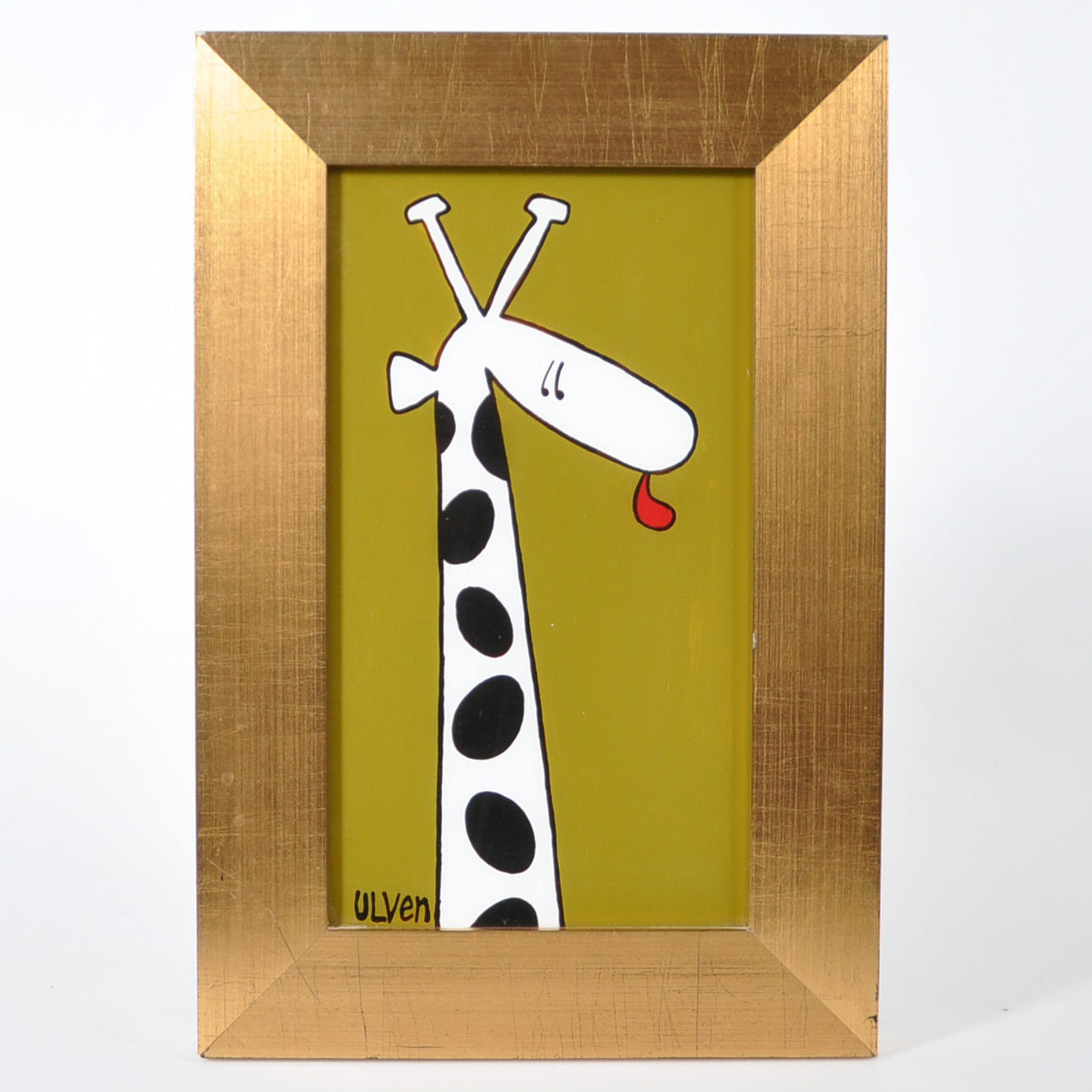 ULF SCHLYTER. Akryl på glas.