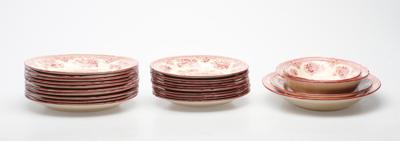 SERVISDELAR, 24 delar,"Fasan", Old Gustavsberg.