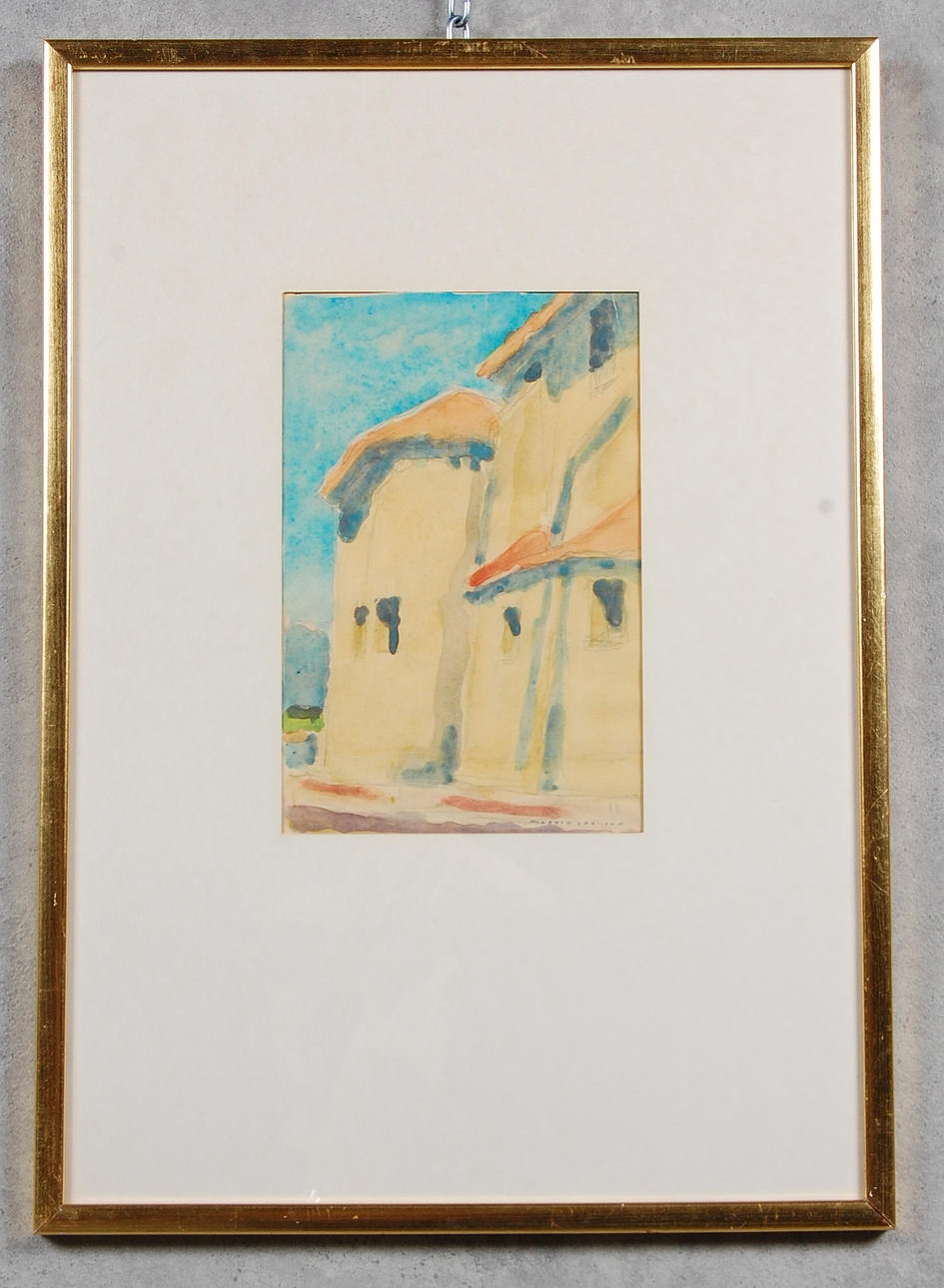 MARTIN LARSSON. 1901-1982, akvarell, signerad.