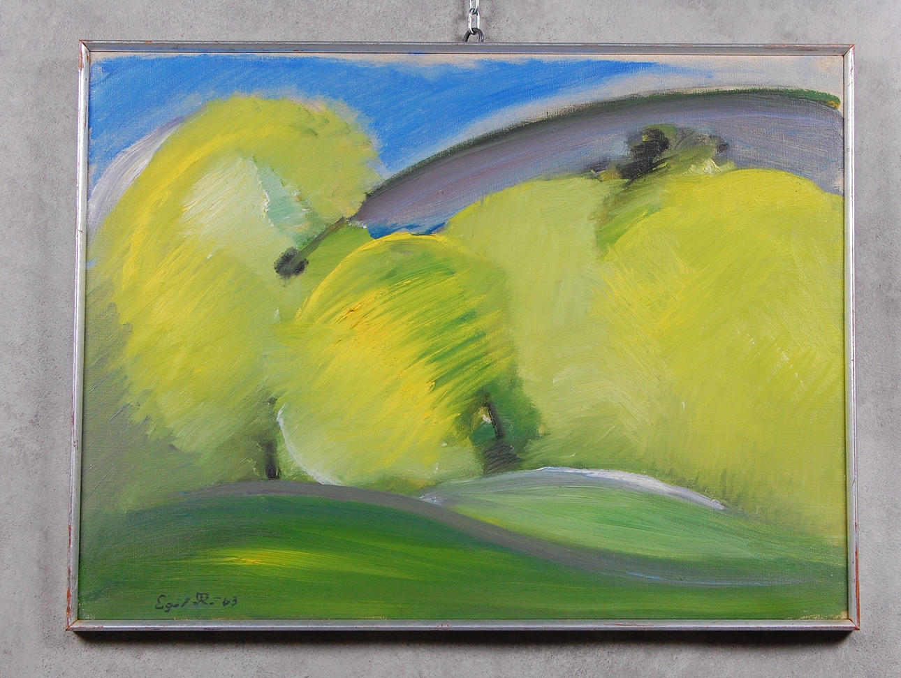 EGIL CARLSSON. olja på duk, signerad.