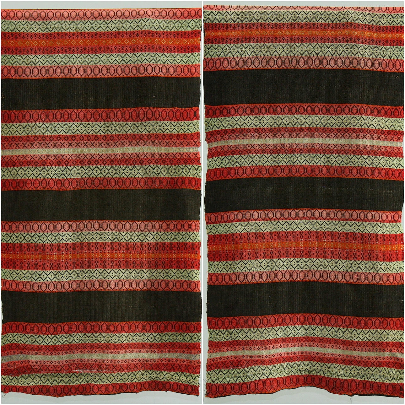 TEXTIL, draperier, ett par, ull, 1900-tal.