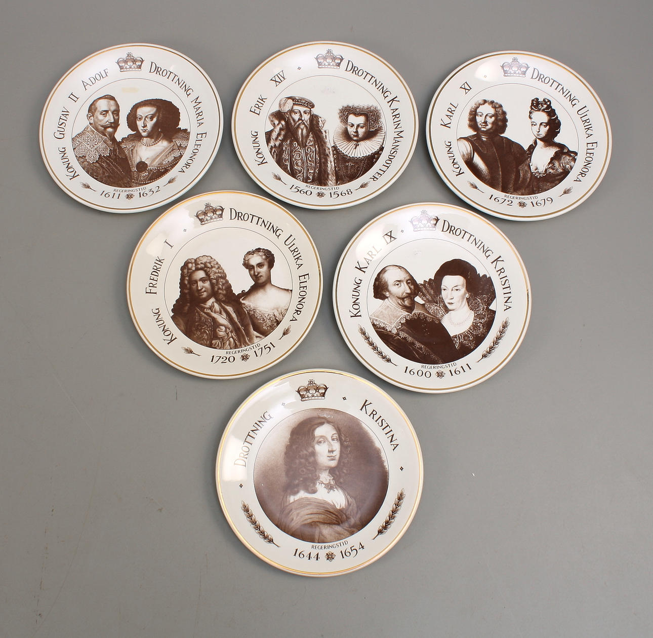 SAMLARTALLRIKAR 6 st Svenska kungapar, England.