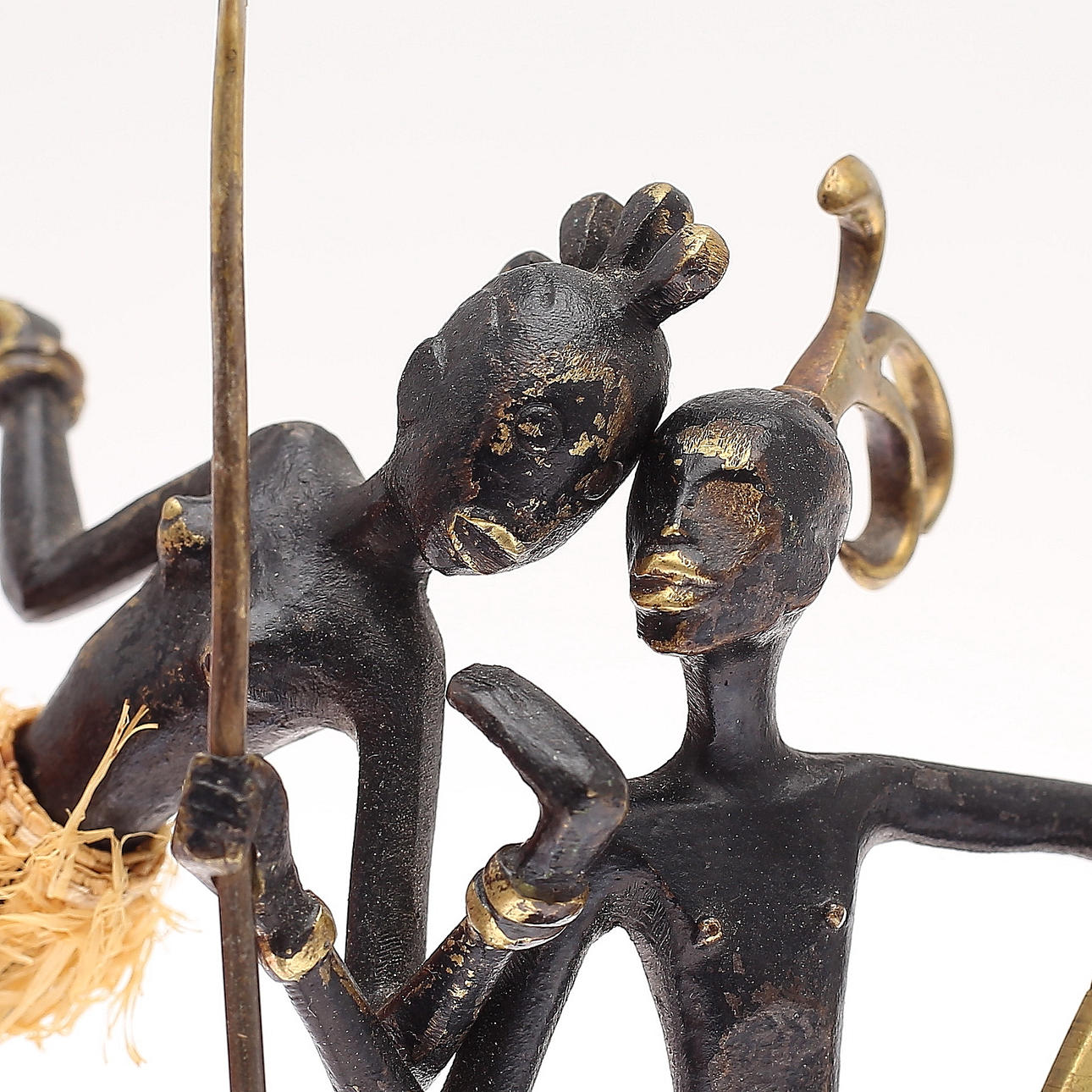 KARL WEILER PFORZHEIM. Figuriner, 2 st, brons.