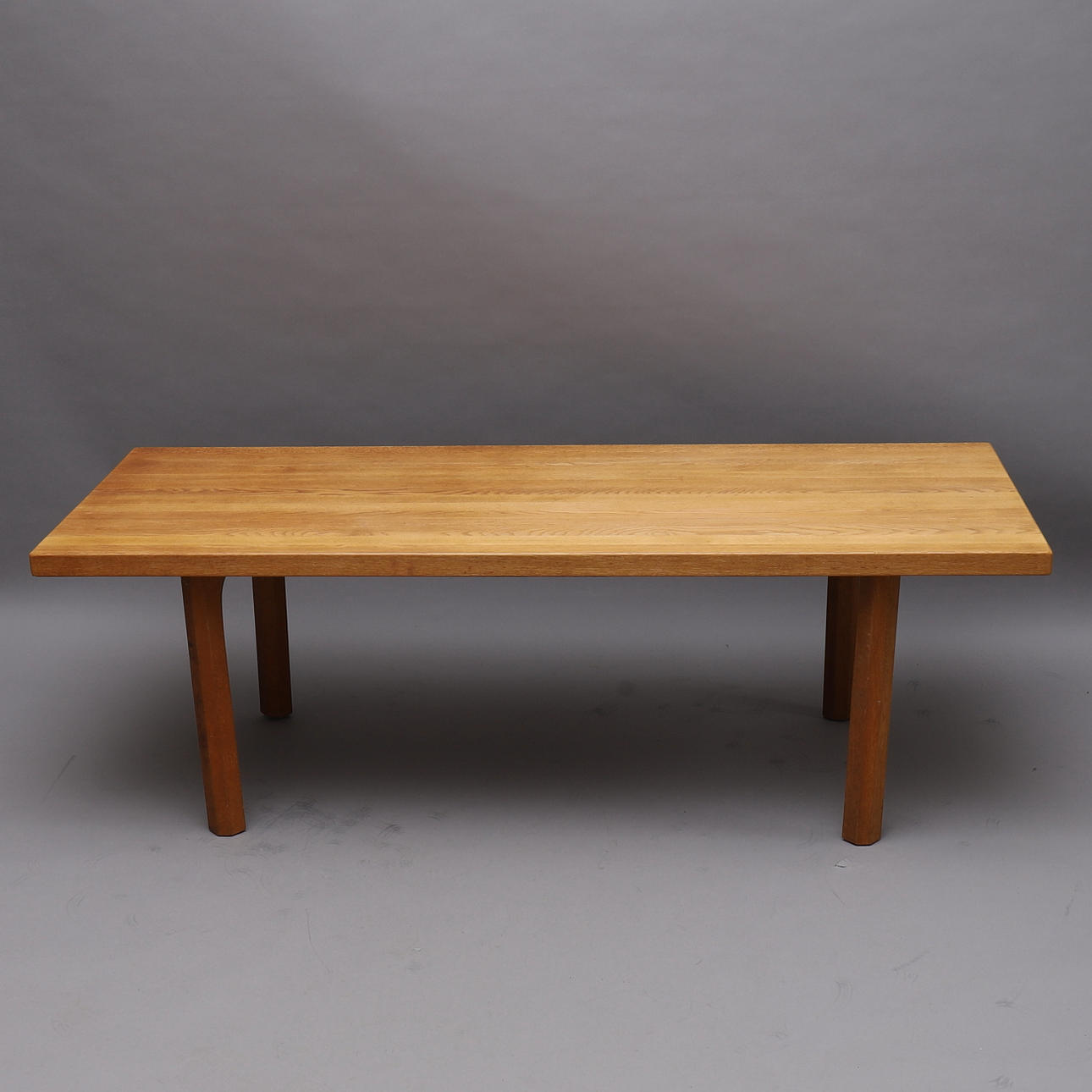COFFEE TABLE, oak, hexagonal legs.