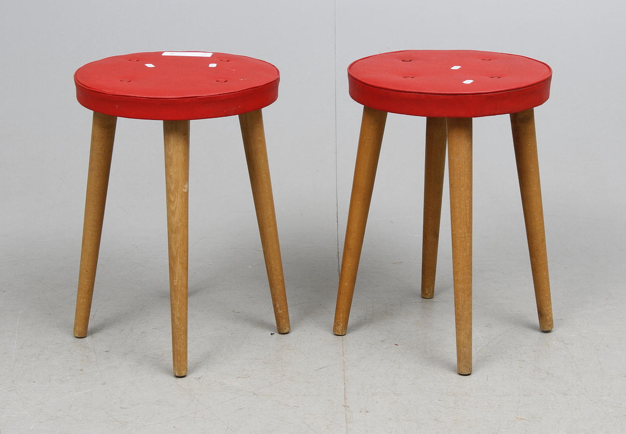 PALLAR, ett par, teak, 1960-tal.