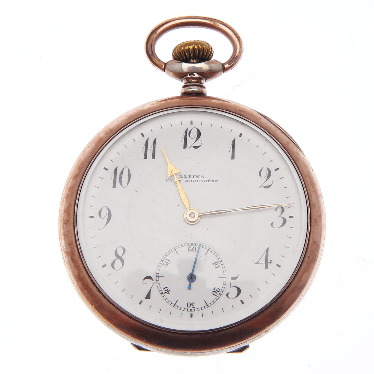 TASCHENUHR, Silber, Alpina Union Horlogère.