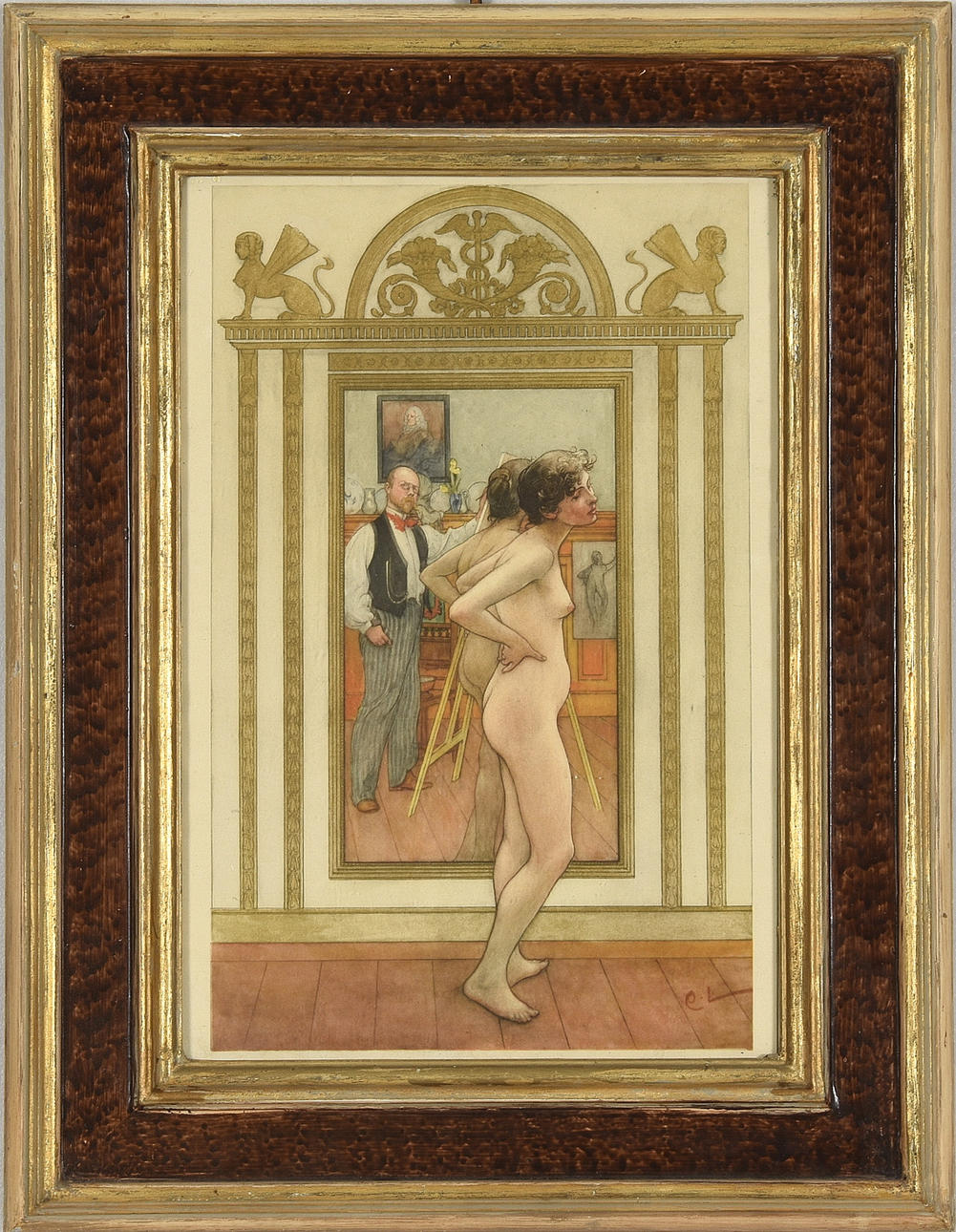 CARL LARSSON. EFTER. Litografiskt tryck.