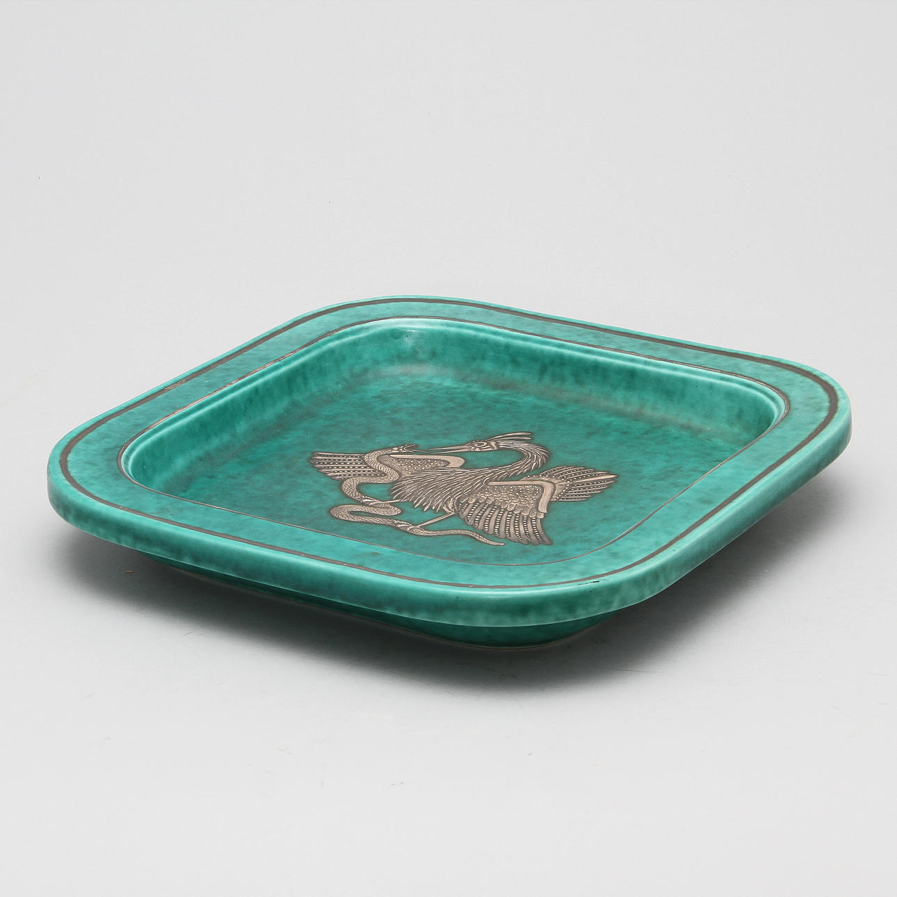 FAT "ARGENTA", glaserat stengods. Wilhelm Kåge, Gustavsberg.