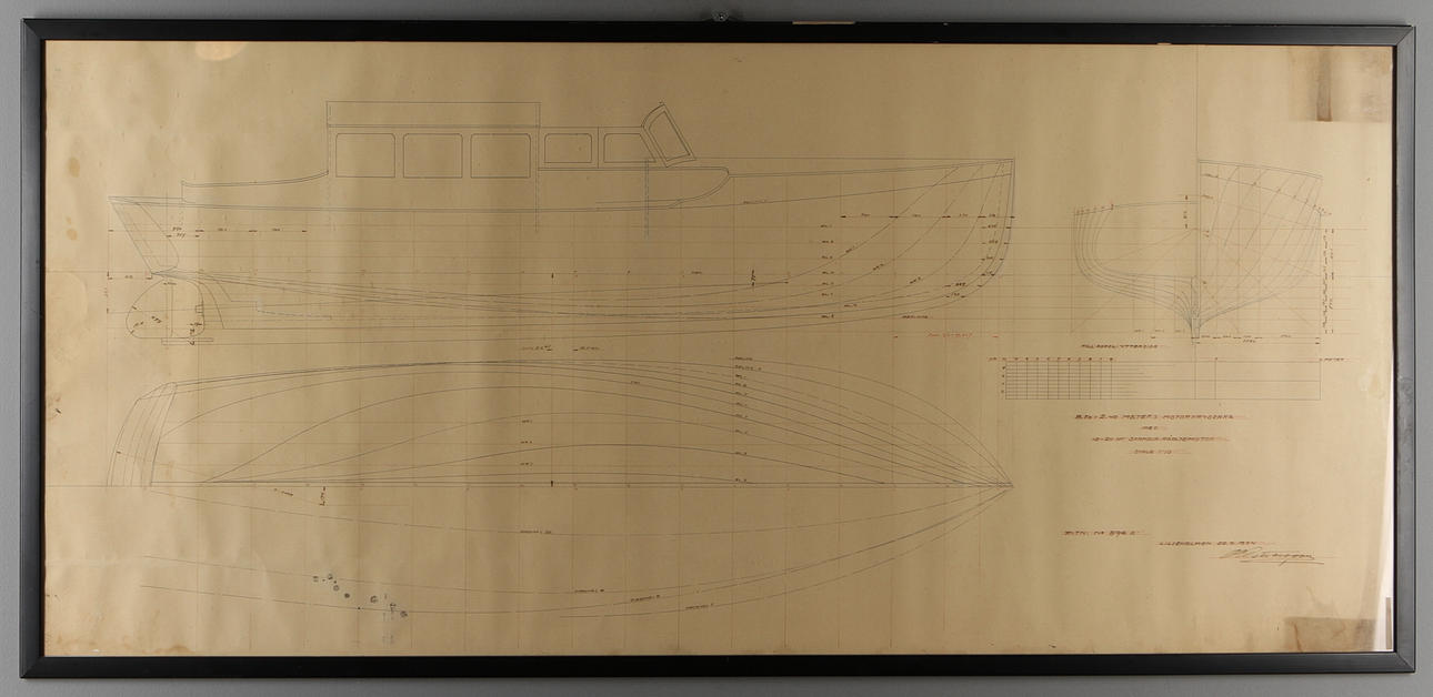 BÅTRITNING, Motorkryssare, Carl Gustaf Pettersson, 1934.