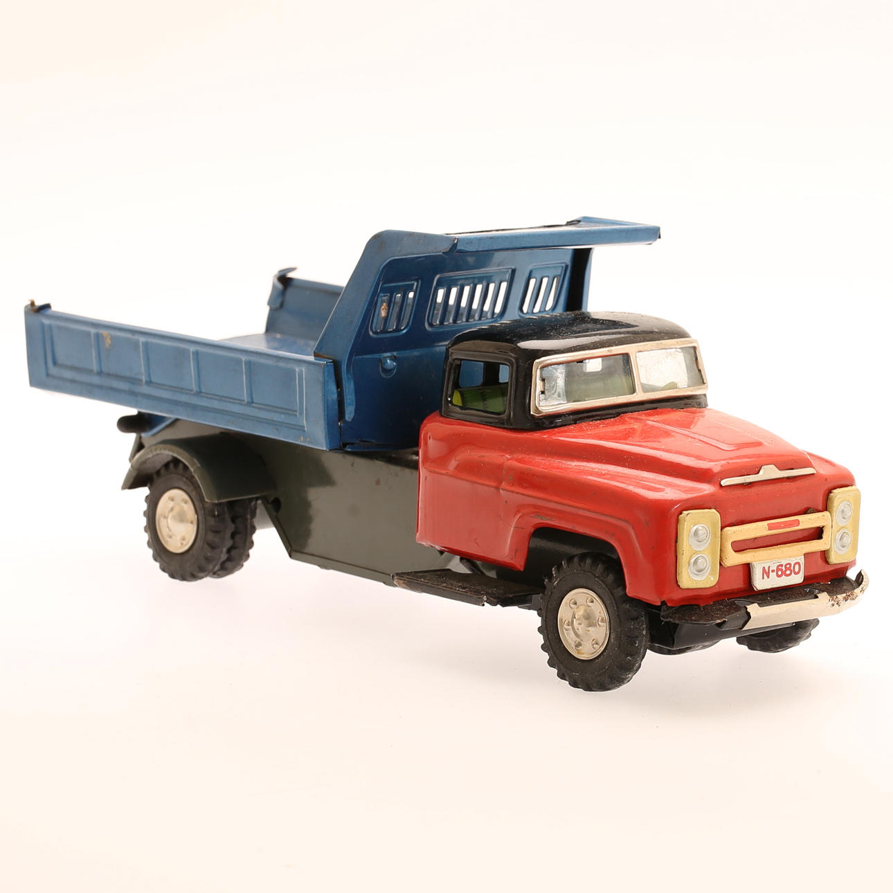 LEKSAKSBIL med flak, plåt, 1900-tal.