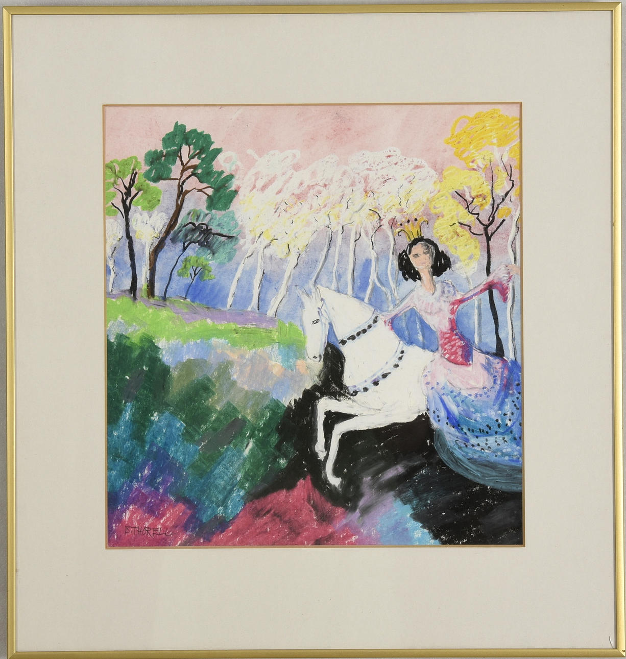 BRITA THORELL. Pastell.