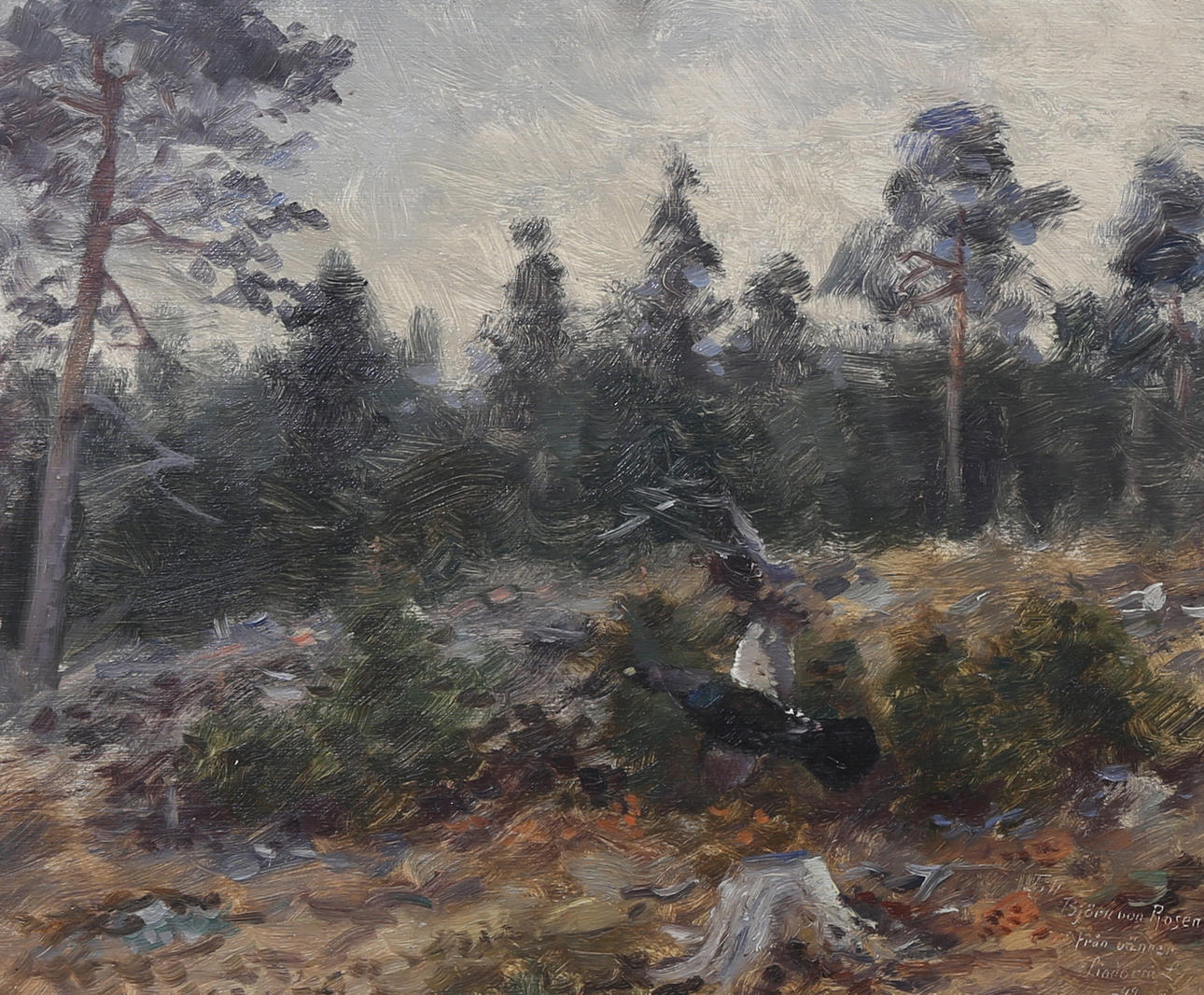 LINDORM LILJEFORS. oil on Board, signed and dated - 42.