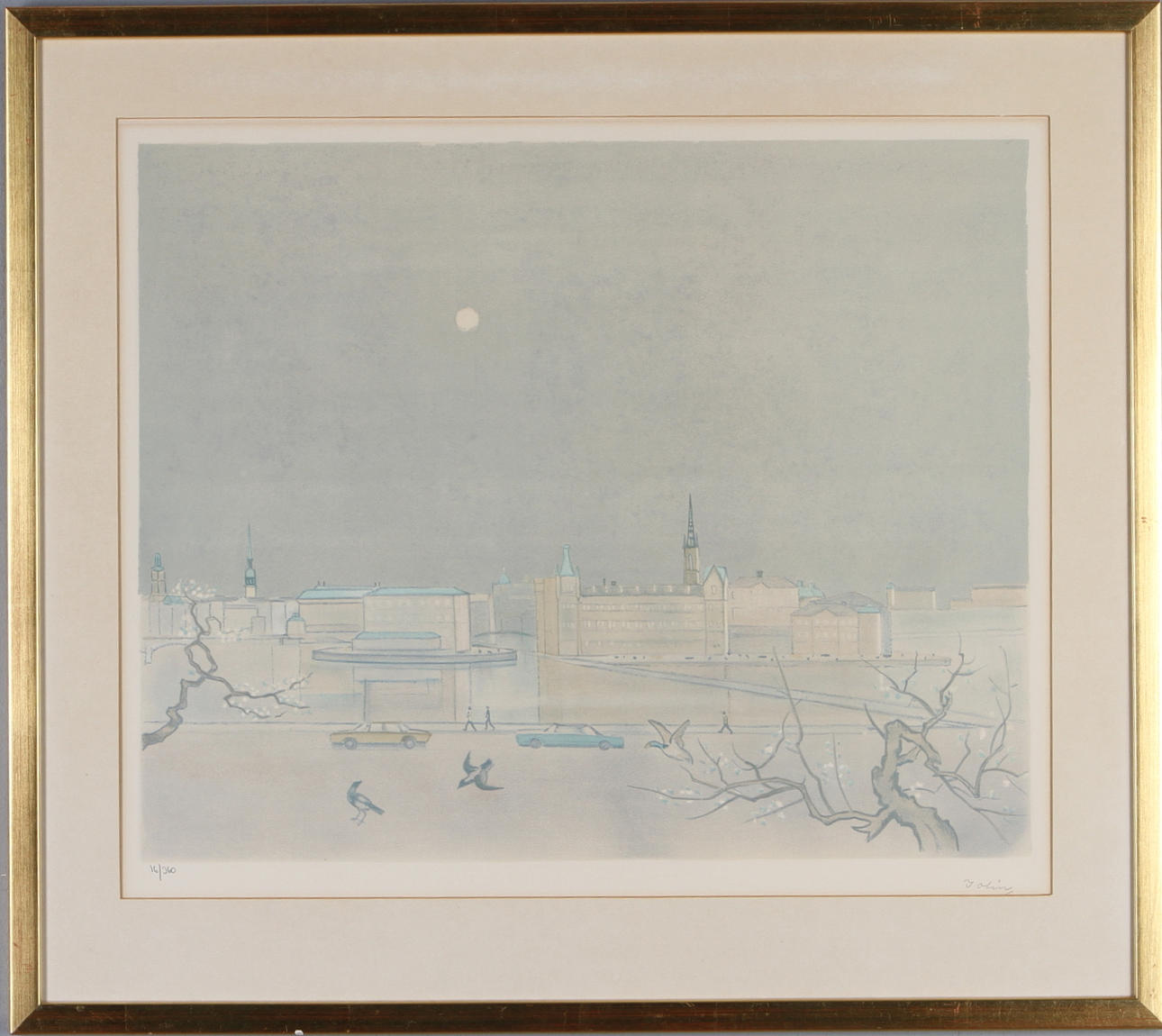 EINAR JOLIN. Stockholm, färglitografi, signerad samt numrerad 16/360.
