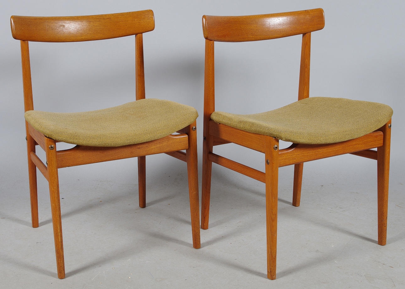 STOLAR, 1 par, teak, Alf Svensson, Bjästa Snickerifabrik.