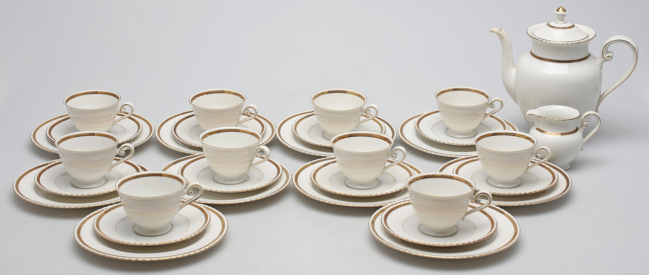 KAFFESERVISDELAR, 22 delar, porslin, Elisabeth, Seltmann Weiden, Tyskland.