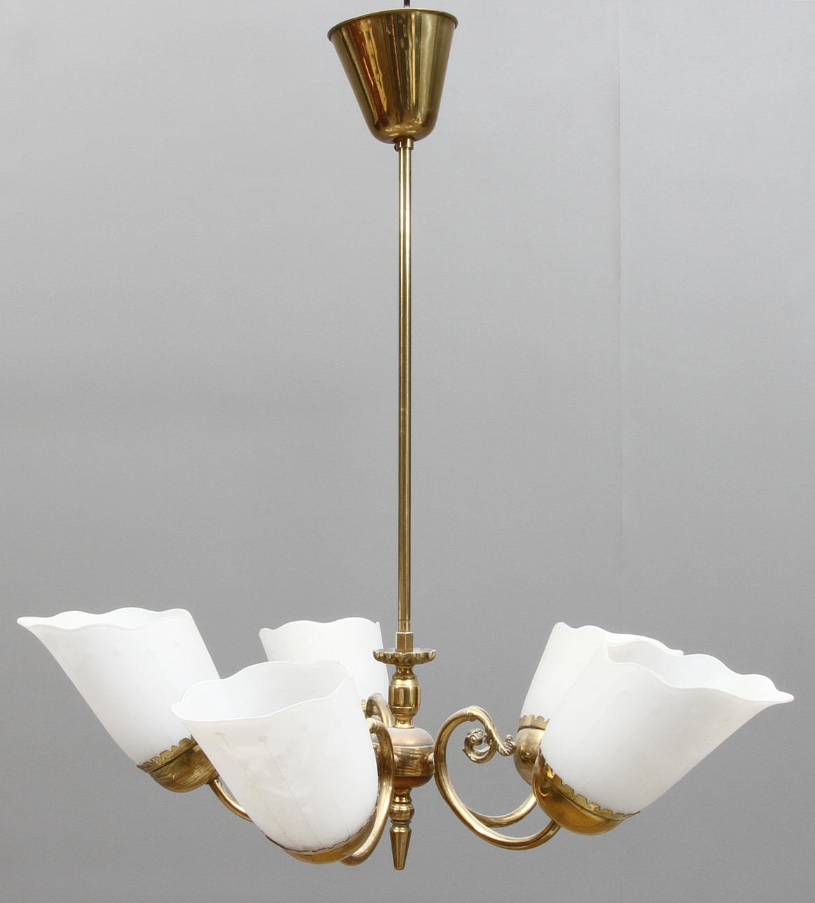 TAKLAMPA, 5 ljuspunkter, 1900-talets mitt.