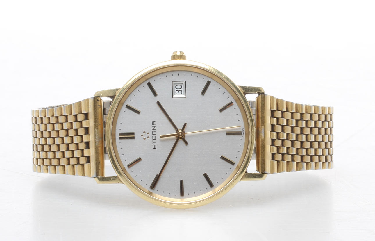 HERRARMBANDSUR Eterna, boett 18k guld.