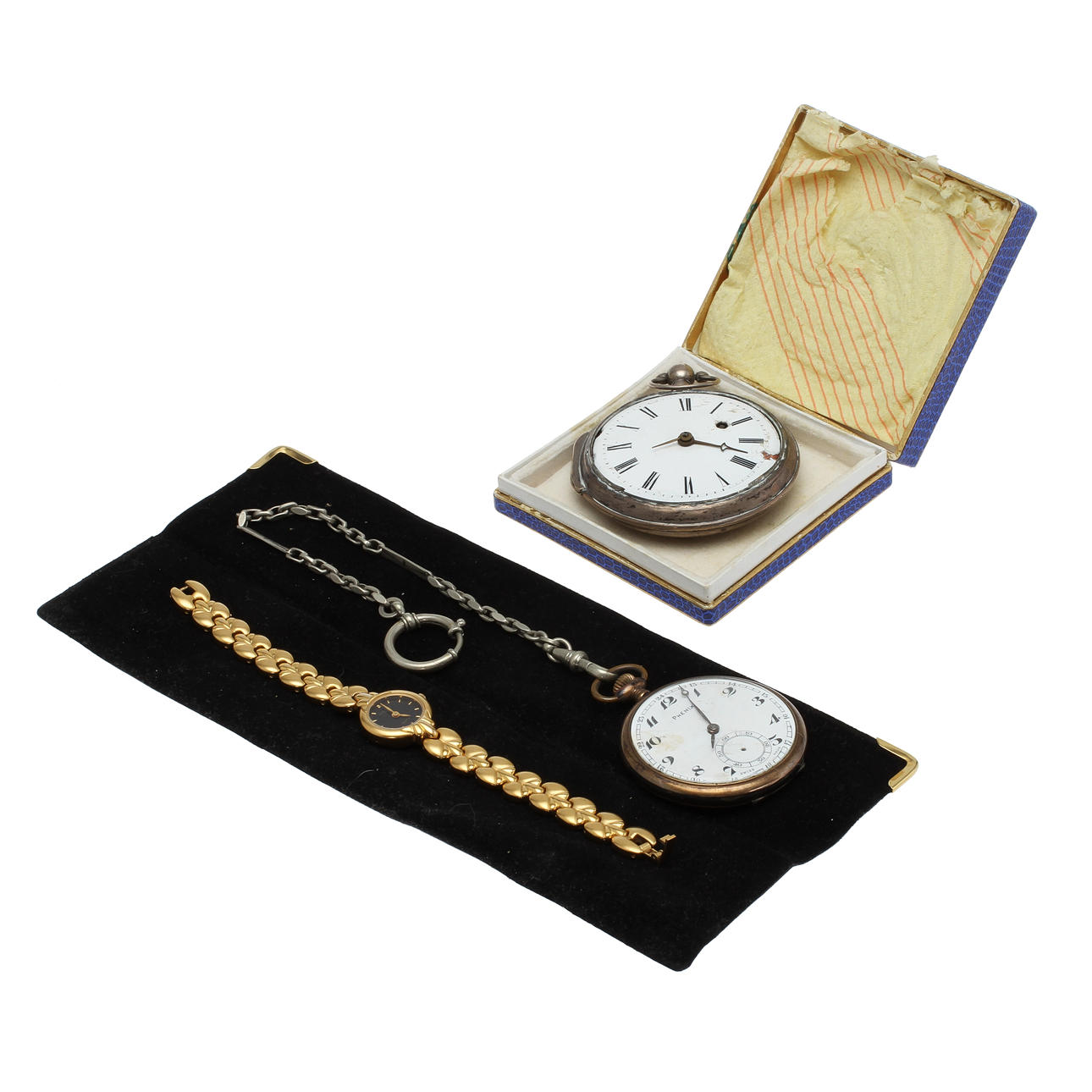 FICKUR 2st, samt armbandsur.