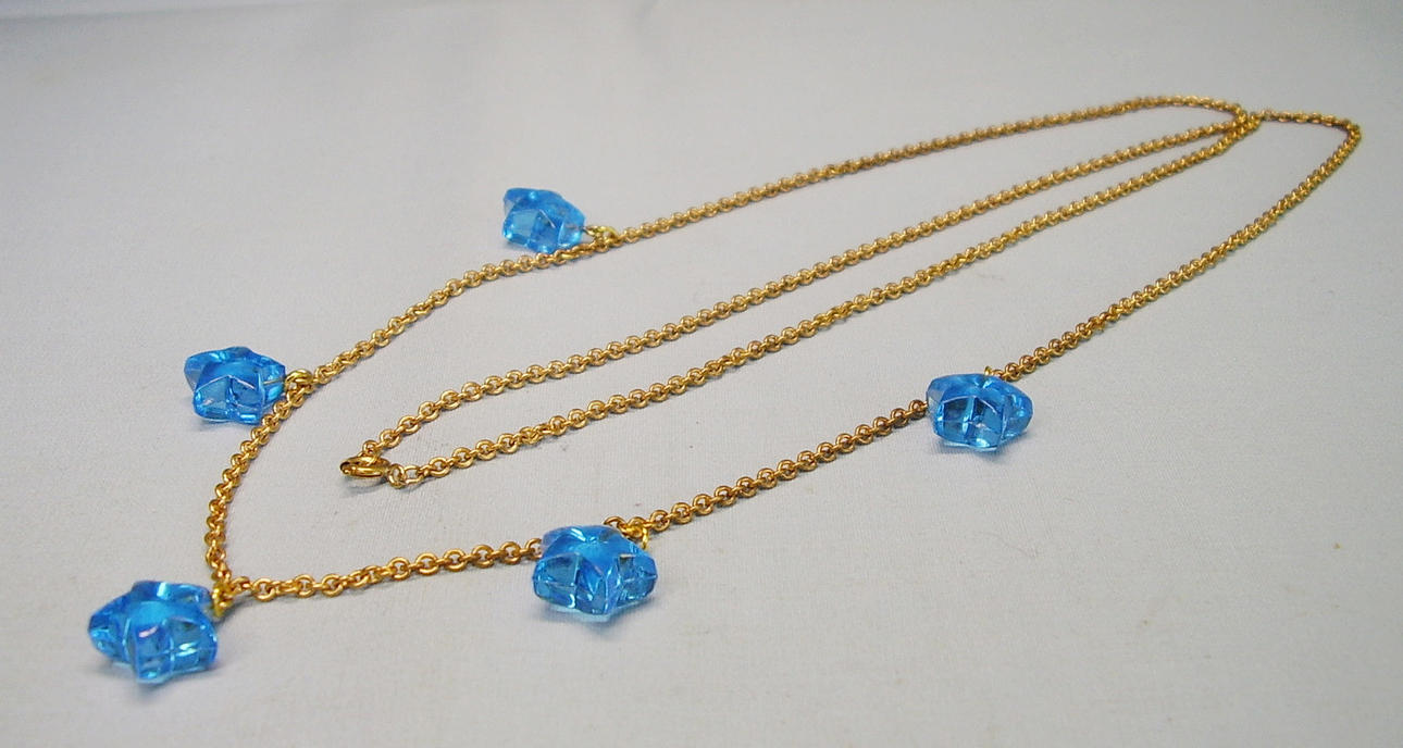 STJÄRNA KEDJA 5 BLÅ GALALITH STJÄRNOR.