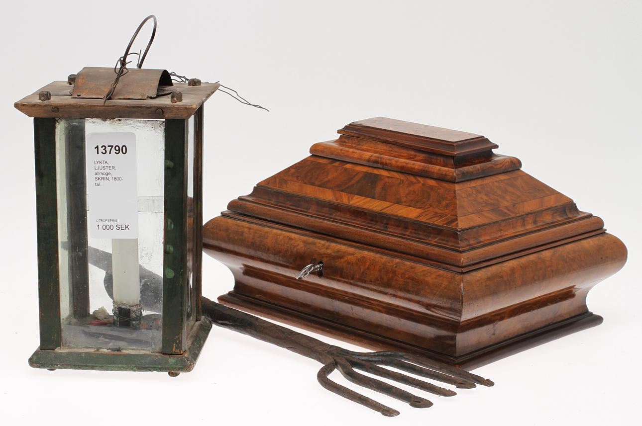 LYKTA, LJUSTER, allmoge, SKRIN, 1800-tal.
