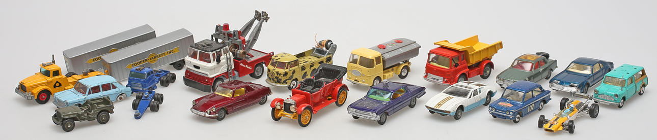 PARTI LEKSAKER, bla Corgi och Lensey, 1900-tal.