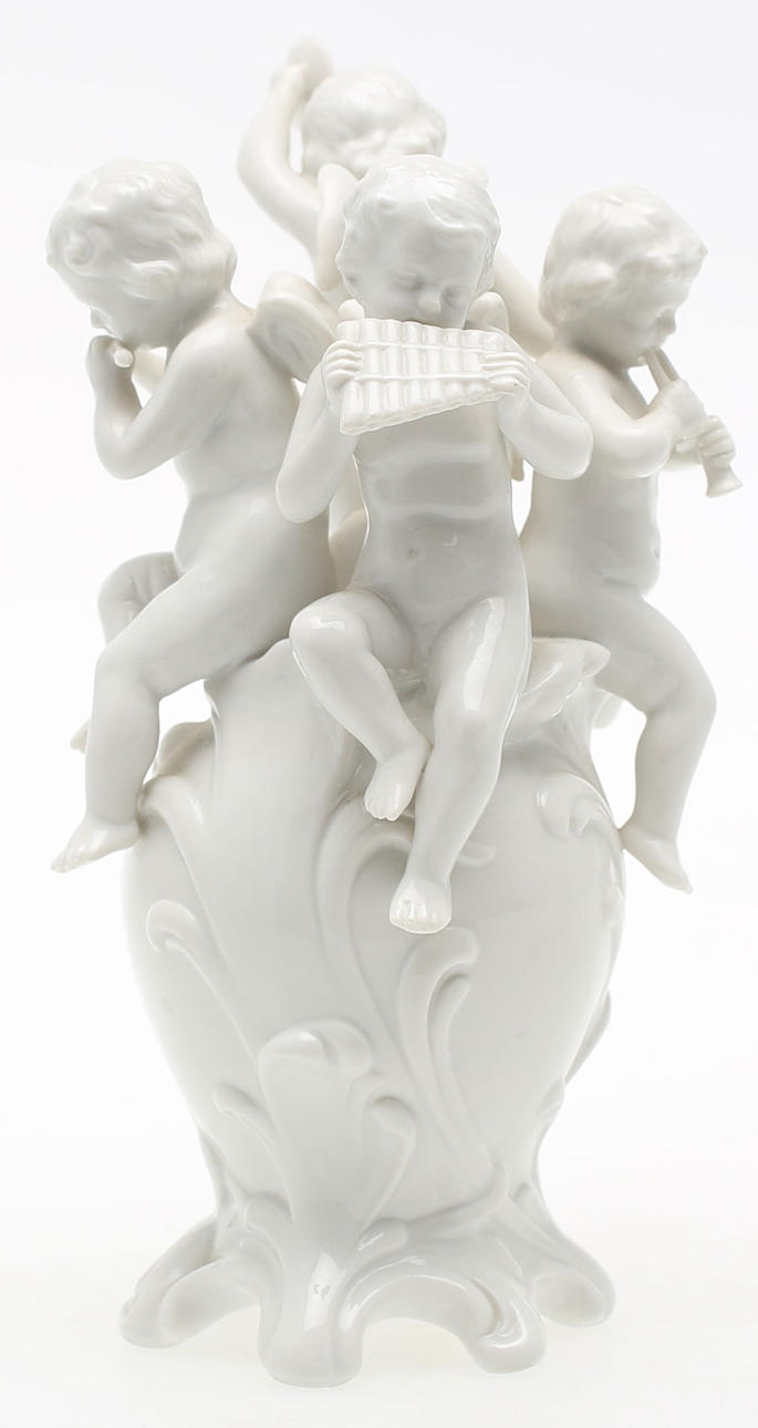 FIGURGRUPP, porslin, blanc de chine, troligen Capodimonte, Italien.