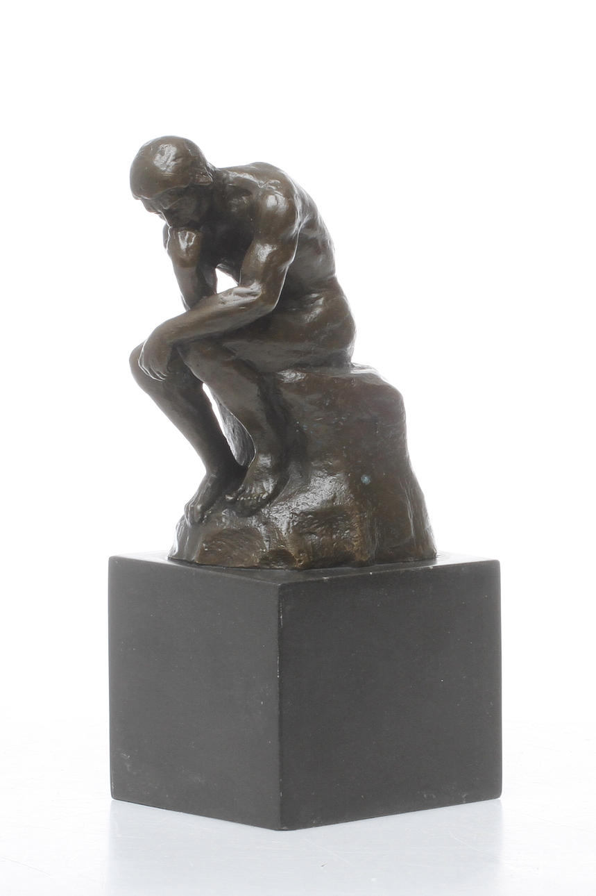 AUGUST RODIN. EFTER. "Tänkaren/Le Penseur", skulptur, brons, 19/2000-tal.