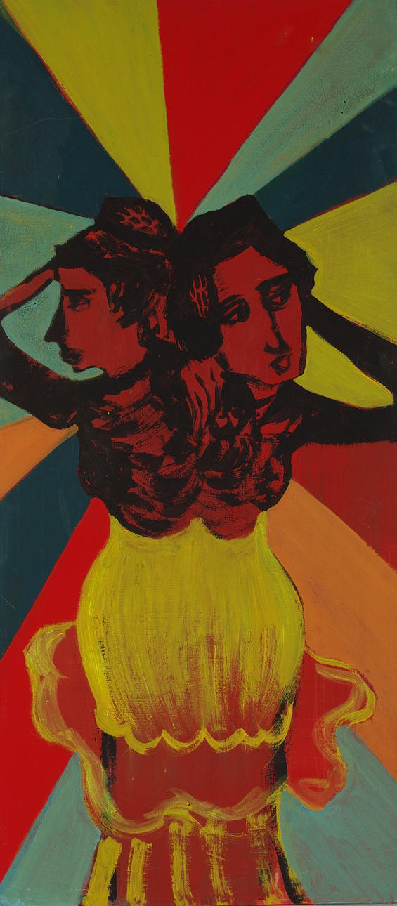 MAGDALENA CAVALLIN. "Sekunda ballerina", olja på pannå.