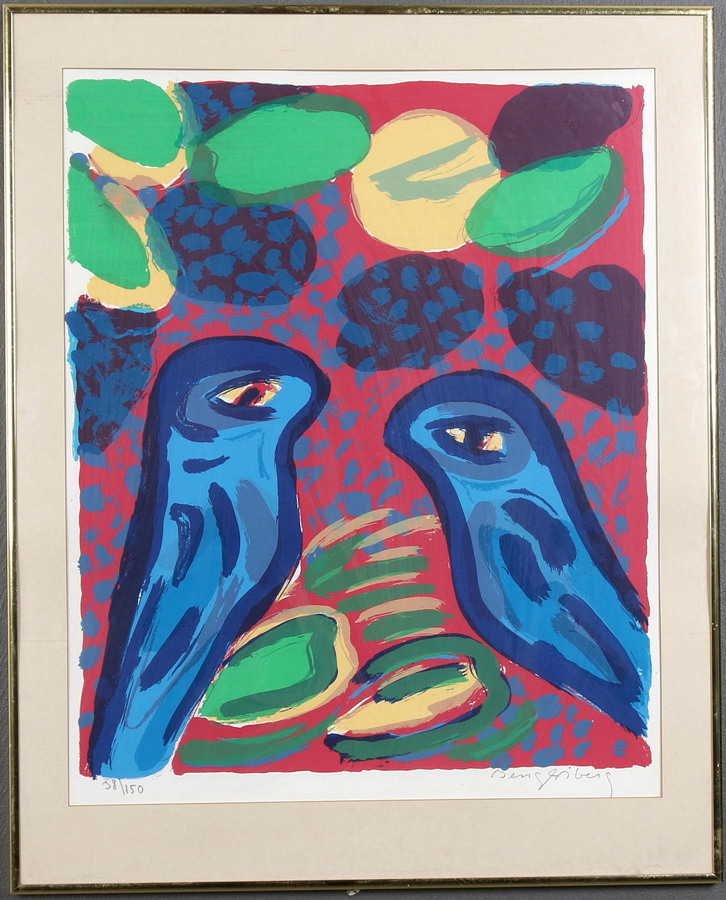 BENGT ÅBERG. Litografi, numrerad, signerad. 38/150.